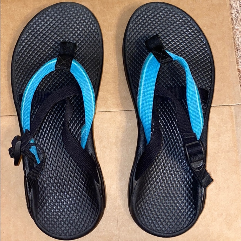 Blue Women’s Chaco Sandals No Back Strap Size 8